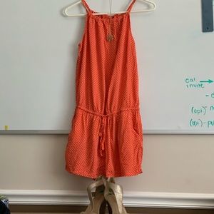 Old Navy orange romper.  Size small.